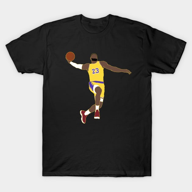 Lebron James Dunk T-Shirt by BuzzerBeater00